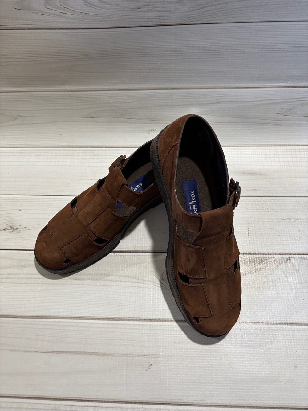 Easy Spirit Women’s Brown Suede Fisherman Shoe - Casual Slip-On